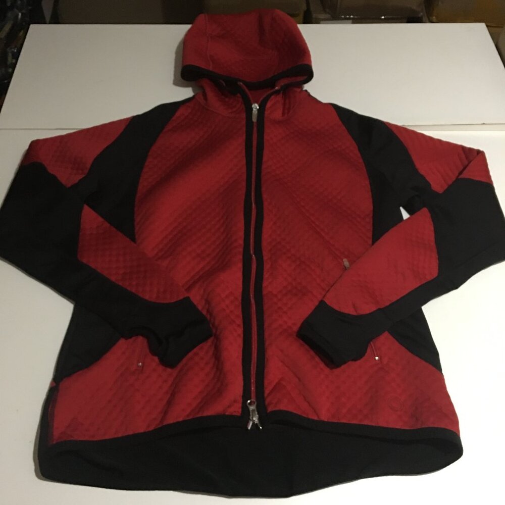 Nike Sphere Womens Large (12-14) Red Track Jacket Full Zip